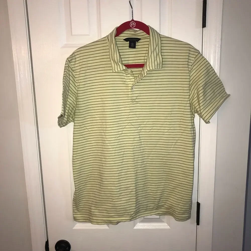 Banana Republic Polo Pima Cotton L Striped